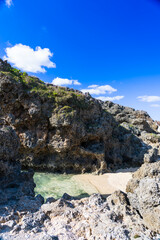 Naklejka premium 与論島の風景