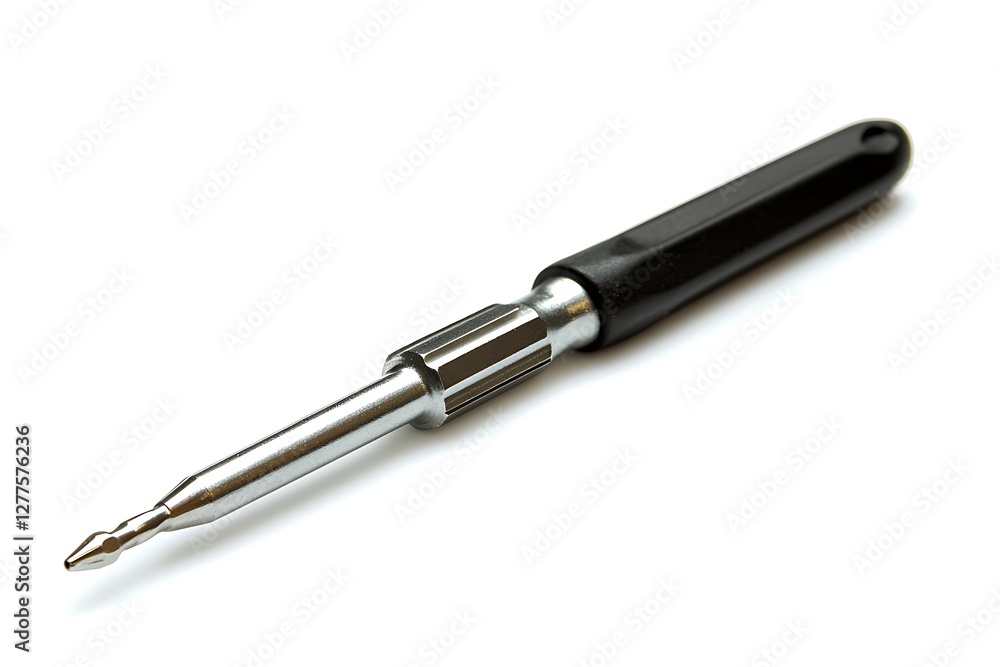 Poster screwdriver isolated on white background with clipping path and full depth of field