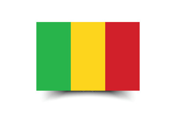 Flag of Mali. Mali flag official colors and proportion digital vector illustration