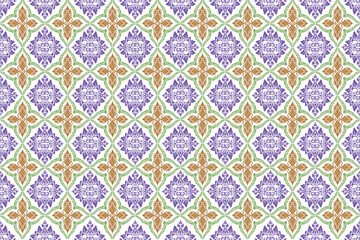 Obraz premium Vintage style in classic tones and intricate geometry create a timeless design.