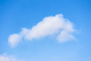 beautiful blue sky with soft white clouds for abstract background