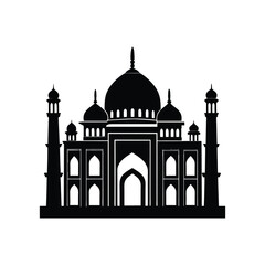 Mosque vector illustration silhouette