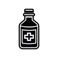 medicine bottle icon vector