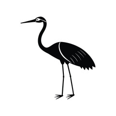 Obraz premium crane on white background