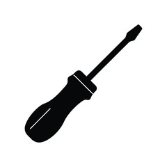 screwdriver on white background