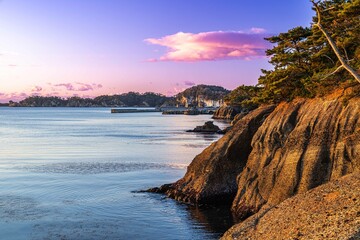 奥松島室浜の日の出