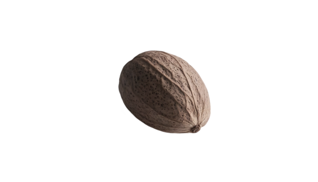 Isolated nut, close-up, studio shot, possible use food, botanical