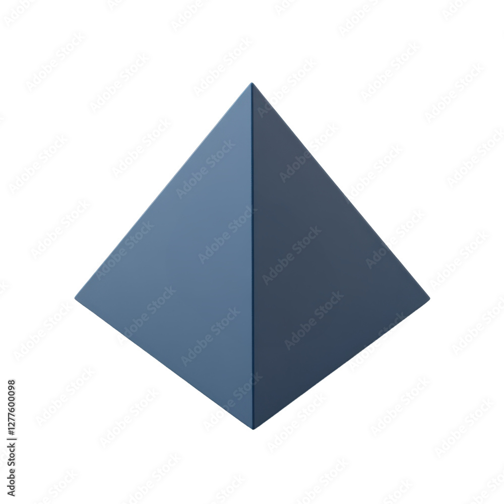 Aufkleber geometric blue shape on a angular and folded this simple graphic stands out
