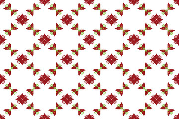 Vintage style in classic tones and intricate geometry create a timeless design.