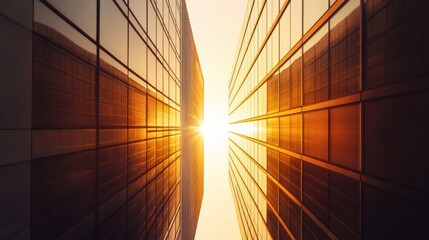 Federal Reserve building at sunrise with soft golden light. Featuring economic stability and governance