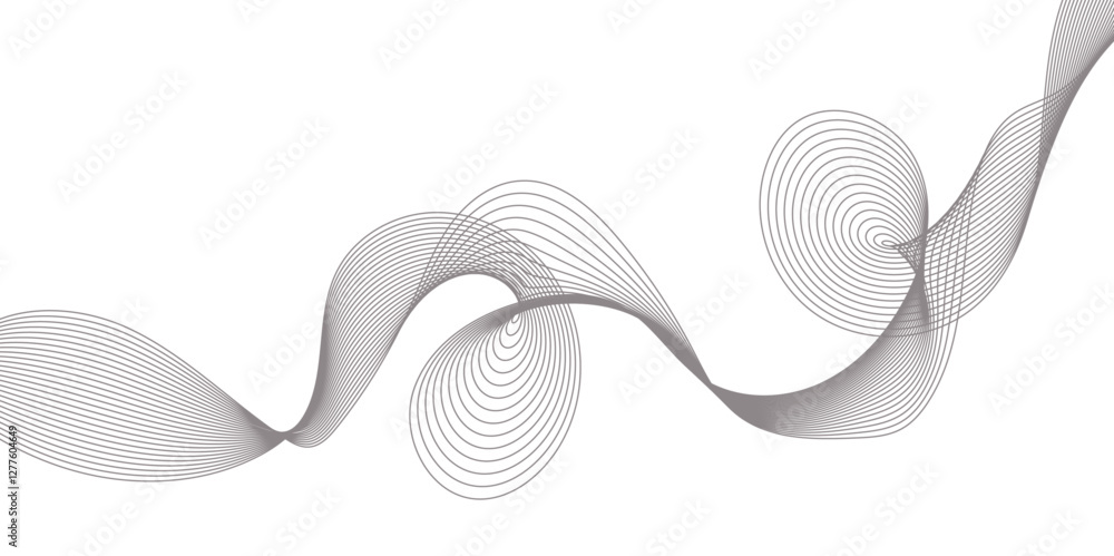 Aufkleber abstract wavy curve lines background. modern template abstract design flowing particles wave digital