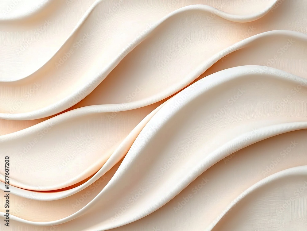 Poster flowing creamy waves abstract background textured design elegant environment close-up view artistic 