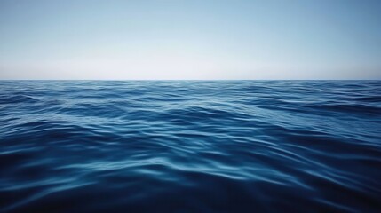 Obraz premium Calm Ocean Water Blue Sea Surface Texture Minimalist Seascape