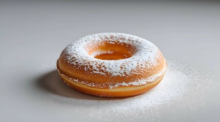 Irresistible Powdered Donut: Sweet Treat Delight