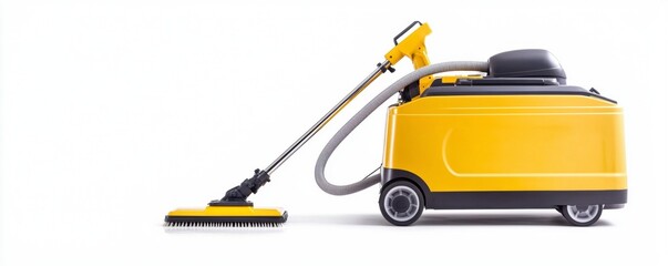 Fototapeta premium Cleaning machine on wheels with hose attachment