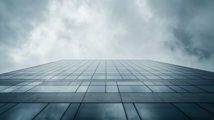 Fototapeta premium Federal Reserve building during a cloudy afternoon. Featuring economic oversight and fiscal responsibility