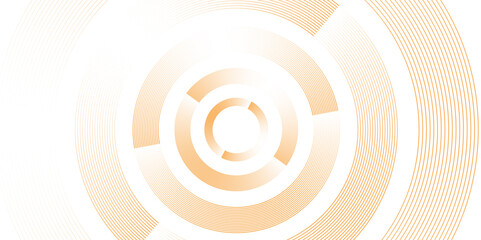 white and orange abstract background with circle lines spiral. Optical illusion tunnel with white and orange pattern. Abstract Monochrome Spiral Tunnel. you can use poster,banner, vector illustration.