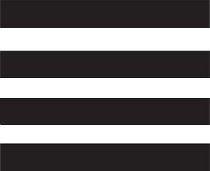 Obraz premium vector illustration of a black and white menu bar icon.