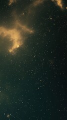 Obraz premium Subtle aurora borealis effects in a starry night sky. Vertical