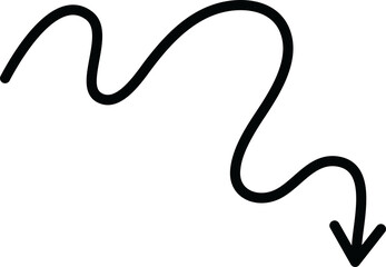 Arrow icon. Flat design illustration