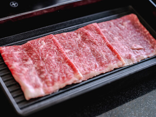 Premium Wagyu Beef Slices with Perfect Marbling