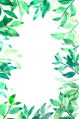 Hand drawn watercolor painting tropical flower abstract pattern. Abstract shapes on textured paper. Template for design background.