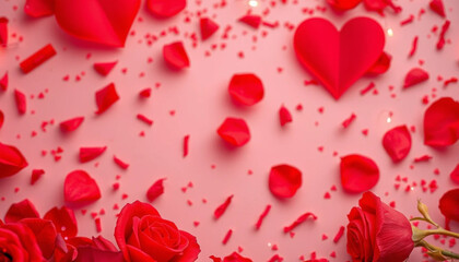 Obraz premium rose petals background