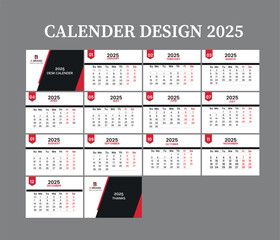 2025 Calendar Design | Modern, Printable & Professional Planners