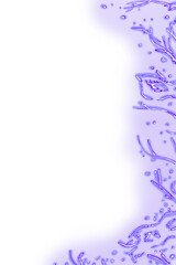 Neon Frame Pink Vertical with Mardi Gras Party Mask Illustration Template for Web and Print