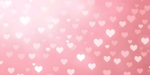 Endless Hearts: An elegant composition of hearts in varying sizes, delicately scattered against a soft, gradient background. The scene is an evocation of romance, affection, and tenderness.