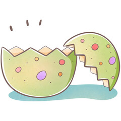 crack easter egg shells.