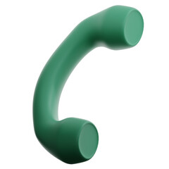3d illustration icon telephone