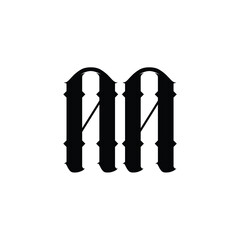 AA monogram logo design letter text name symbol monochrome logotype alphabet character simple logo