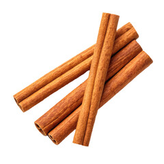 Close-up of aromatic brown cinnamon sticks. spice, freshness, and culinary use
