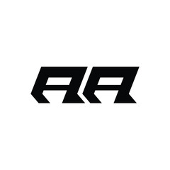 AA monogram logo design letter text name symbol monochrome logotype alphabet character simple logo