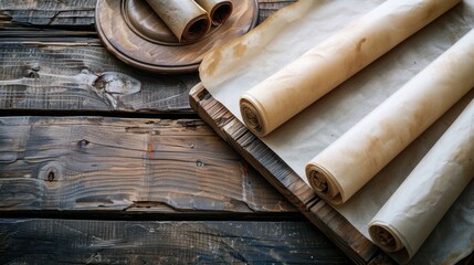 Parchment Paper: Slightly textured, translucent paper ideal for creative projects, writing, and baking, with non-stick properties for effortless cleanup.
