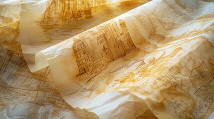 Tracing Paper: A translucent paper, perfect for sketching, outlining, and transferring images with accuracy and clarity for detailed artistic work.
