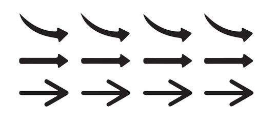 Arrows set. Arrow icon collection. Set of arrows, arrows different. Arrow icon. Vector illustration eps 10.