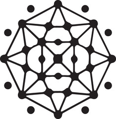 Molecule symbol logo template vector illustration design. It can be used for logos, company identity, and corporate signs.