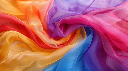 Obraz premium Silk: A luxurious fiber, sourced from silkworms, used in high-end textiles, bedding, and clothing, renowned for its smooth, lightweight feel and eco-friendly properties. 