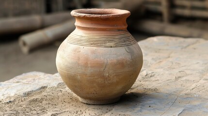 Clay: A pliable material used in the creation of pottery, bricks, and tiles, hardening when dried or fired for strong and lasting products.
