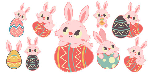 Paskah Bunny Egg Set