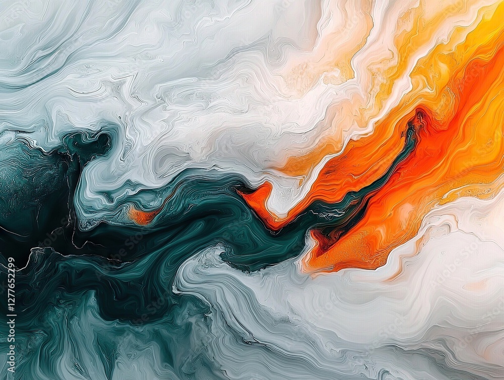 Aufkleber dynamic abstract art displaying colorful swirls digital art vibrant environment close-up perspective