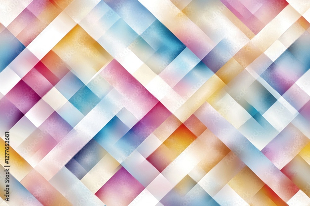 Poster abstract geometric design with soft pastel colors creating a modern and artistic background for crea