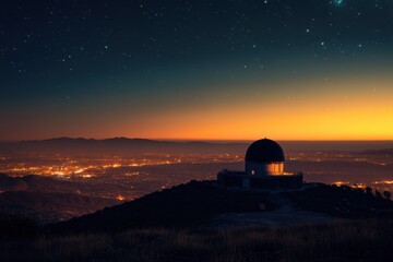 Obraz premium Observatory Overlooking the City