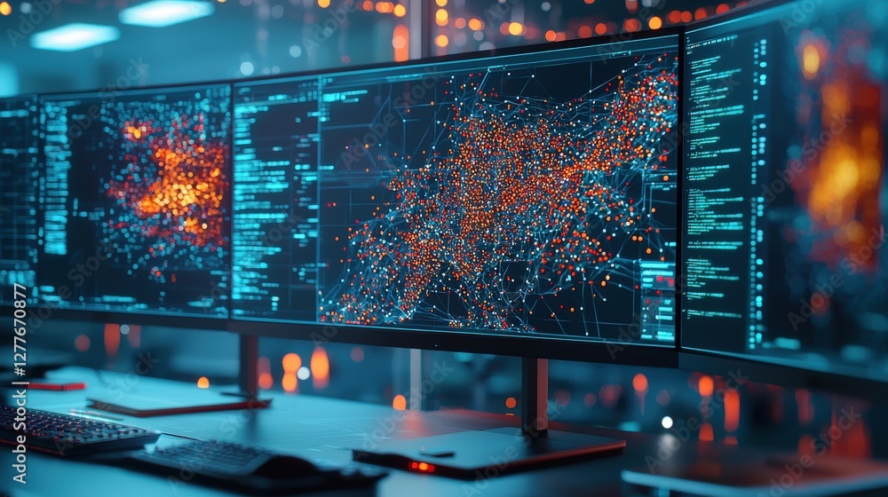 Poster advanced data visualization in control room environment