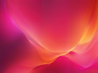 Obraz premium Abstract glow Bright vibrant pink, red and orange mesh gradient background shine neon