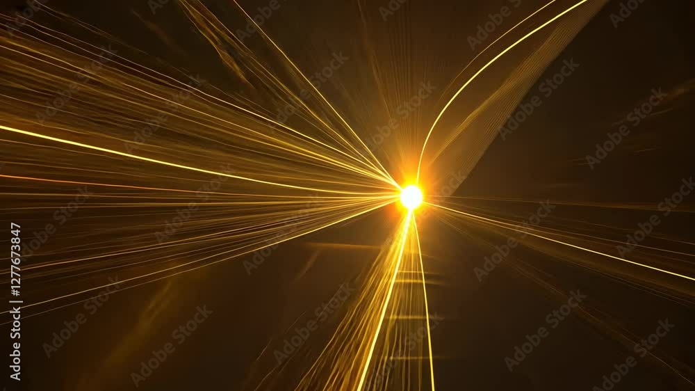 Poster bright lights radiate in a dynamic display of energy and movement during a nighttime event