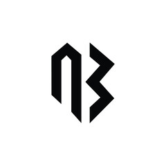 AB monogram logo design letter text name symbol monochrome logotype alphabet character simple logo