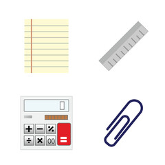 Modern office element design illustration